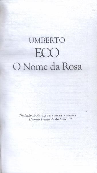 O Nome Da Rosa Eco