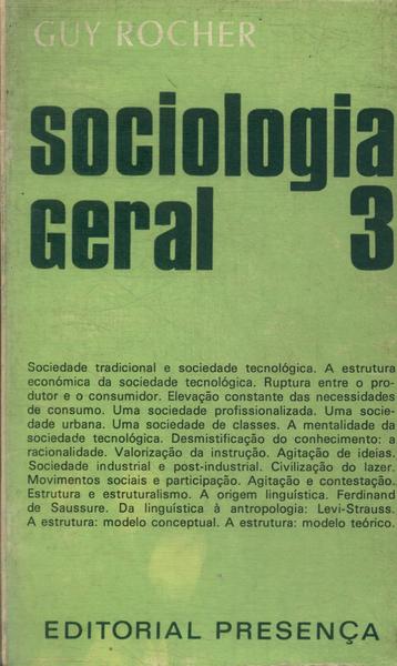 Sociologia Geral Vol 3