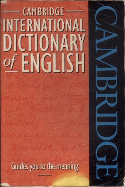 Cambridge International Dictionary Of English (1995)