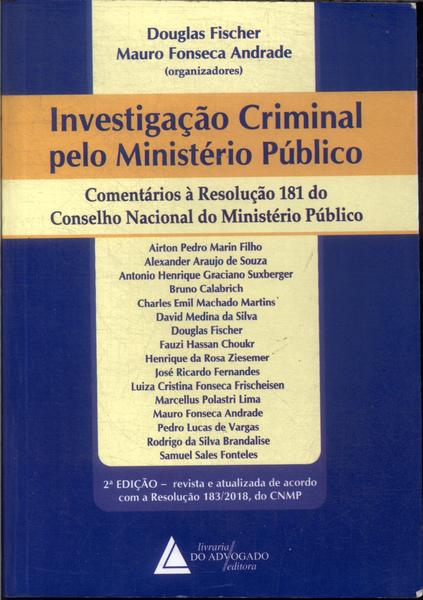 Investigação Criminal Pelo Ministério Público (2019)