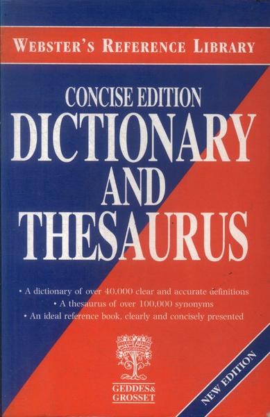 Concise Edition Dictionary And Thesaurus (2002)