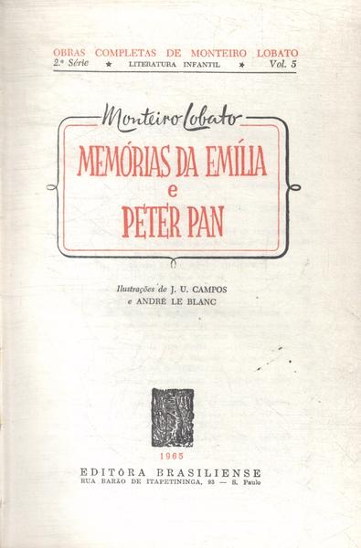 Memórias Da Emília - Peter Pan