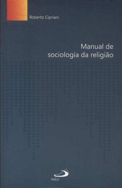 Manual De Sociologia Da Religião