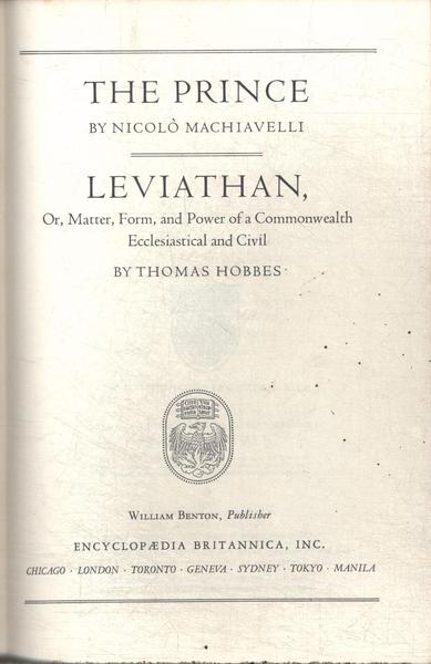 Great Books: The Prince - Leviathan