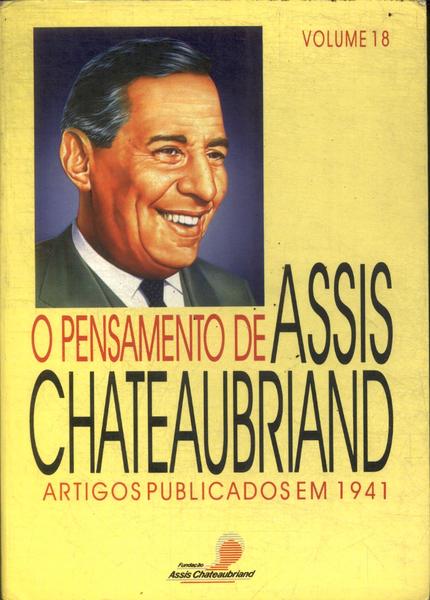 O Pensamento De Assis Chateaubriand Vol 18