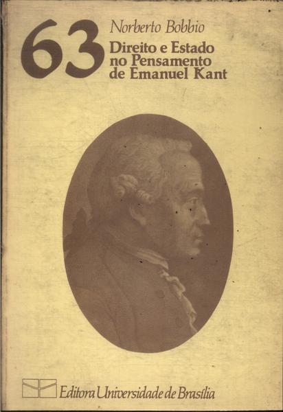 Direito E Estado No Pensamento De Emanuel Kant