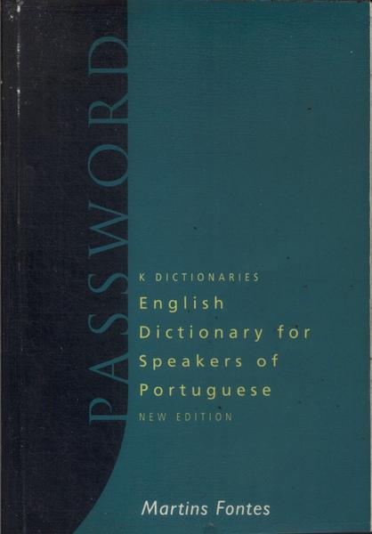 Password: English Dictionary For Speakers Of Portuguese (1998)