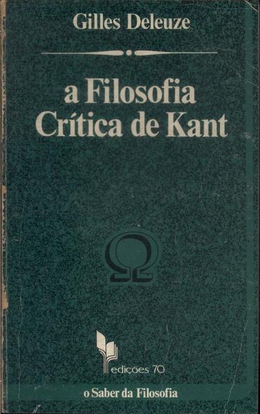 A Filosofia Crítica De Kant