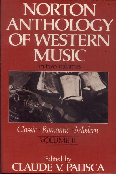 Norton Anthology Of Western Music Vol 2 (Partituras)
