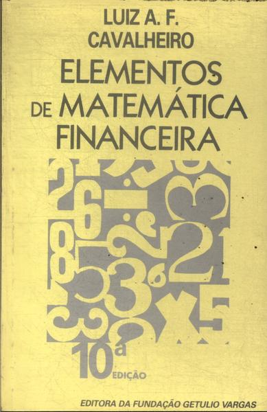 Elementos De Matemática Financeira