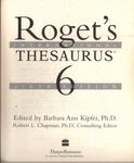 Roget's International Thesaurus