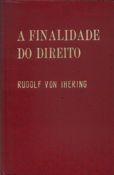 A Finalidade Do Direito Vol 1 (1983)