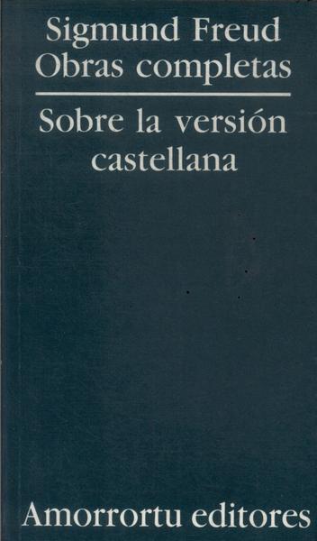 Sobre Versión Castellana Das Obras Completas