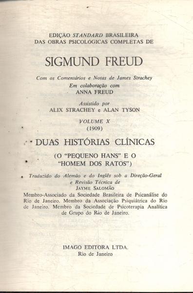 Duas Histórias Clínicas: O Pequeno Hans E O Homem Dos Ratos