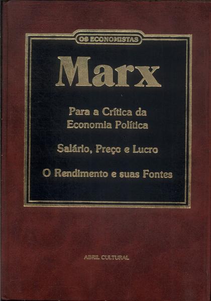 Os Economistas: Marx