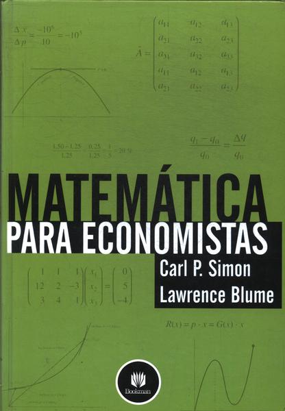 Matemática Para Economistas