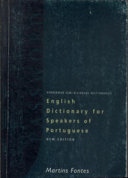 Password: English Dictionary For Speakers Of Portuguese (1998)
