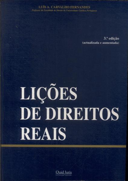 Lições De Direitos Reais (1999)