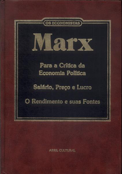 Os Economistas: Marx