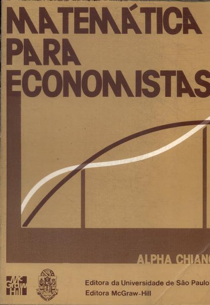 Matemática Para Economistas (1982)