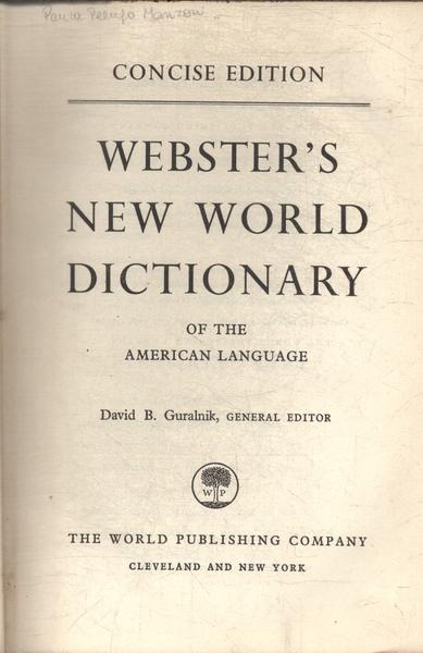 Webster's New World Dictionary (1960)
