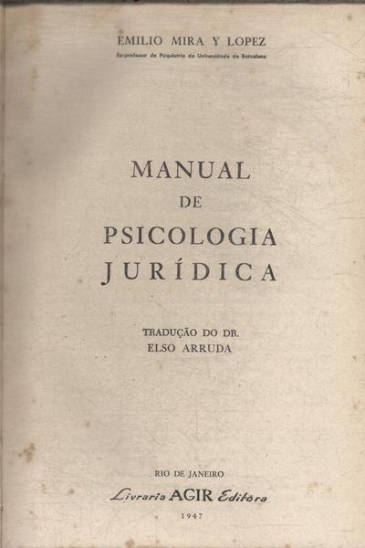 Manual De Psicologia Jurídica