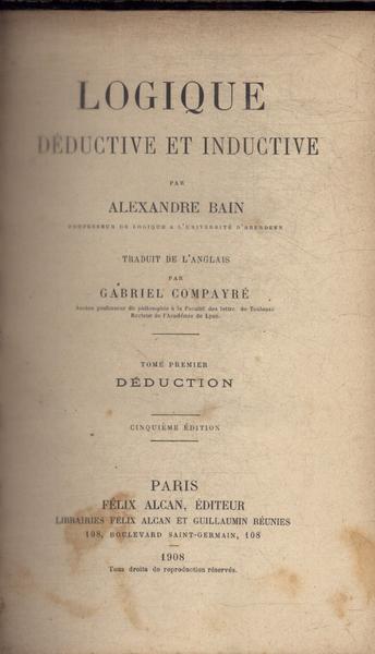 Logique Deductive Et Inductive V 1