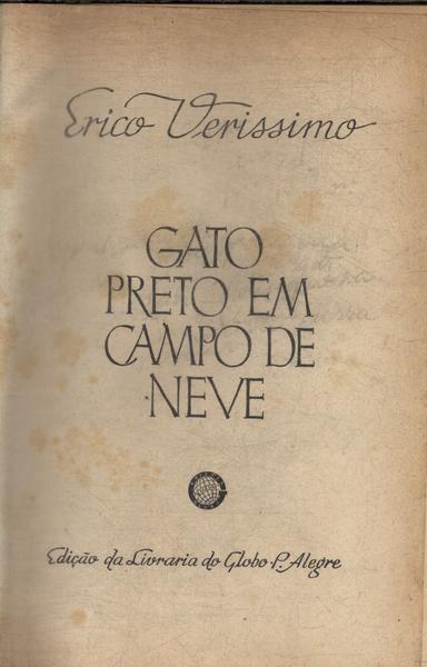 Gato Preto Em Campo De Neve (autografado)