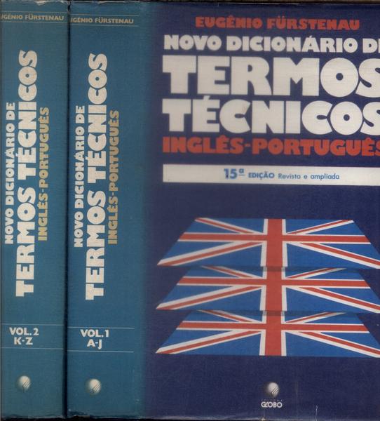 Novo Dicionário De Termos Técnicos Inglês-Português (2 Volumes 1989)