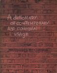 A Dictionary Of Contemporary And Colloquial Usage (1972)