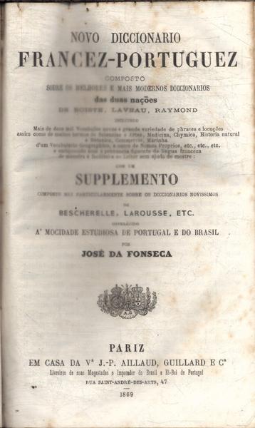 Novo Diccionario Francez-Portuguez (1869)