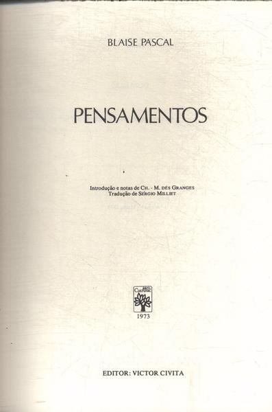 Os Pensadores: Pascal