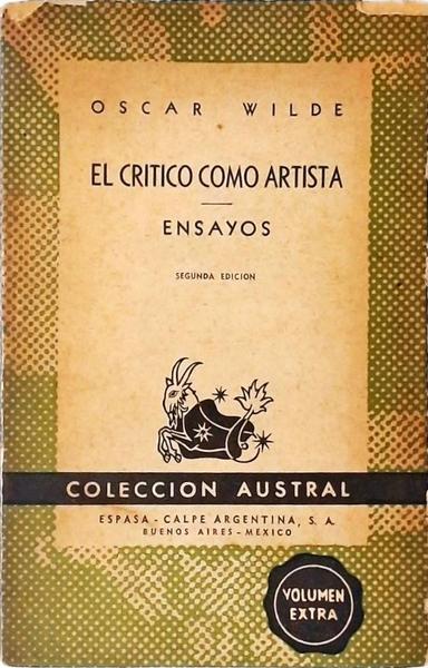 El Critico Como Artista