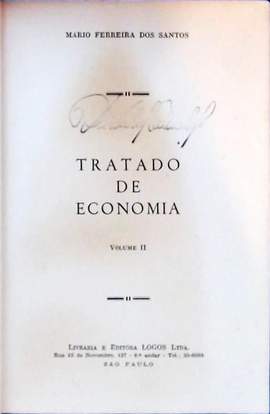 Tratado De Economia (2 Volumes)