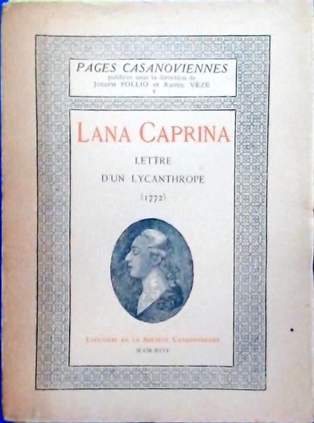 Lana Caprina: Lettre D'un Lycanthrope