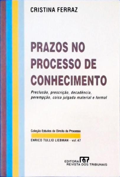 Prazos No Processo Conhecimento