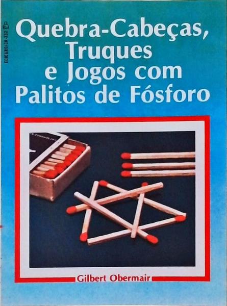 jogo de palitos de fósforo para crianças. jogo de quebra-cabeça