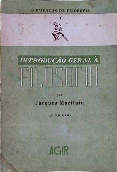 Introdução Geral À Filosofia