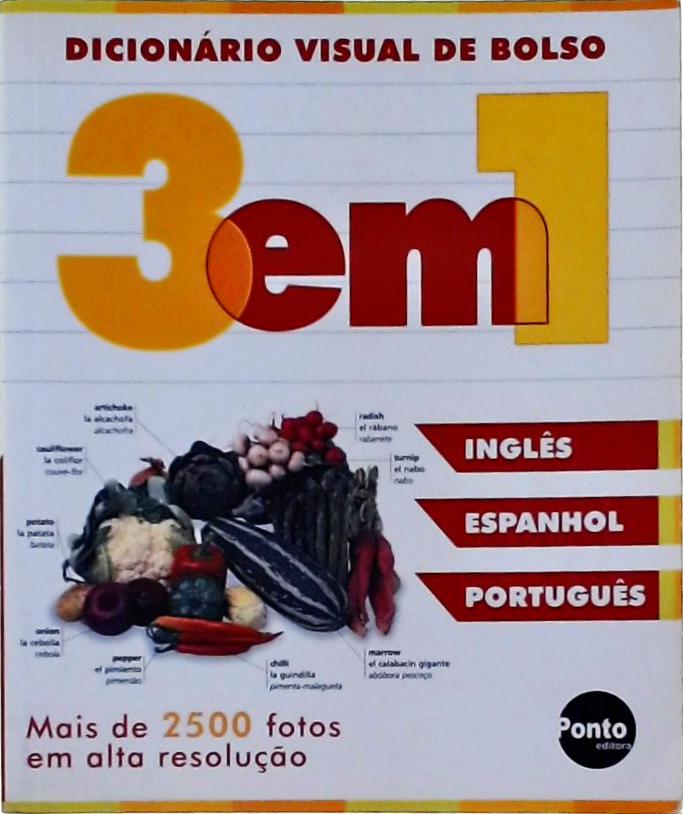 Dicionário Visual de Bolso - 3 em 1: Chinês-pinyin/inglês