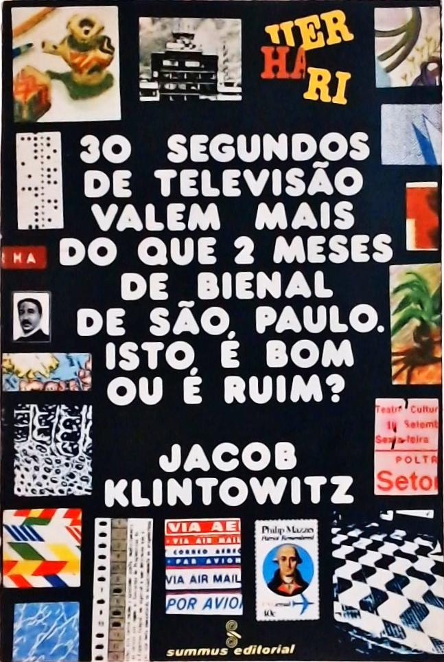30 Segundos De Televisão Valem Mais Do Que 2 Meses De Bienal De São Paulo. Isto É Bom Ou É Ruim?