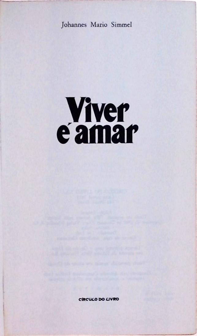 Viver É Amar