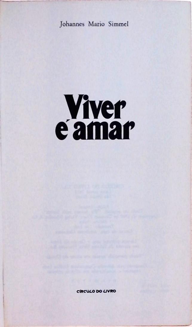 Viver É Amar