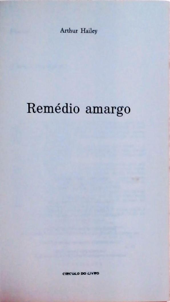 Remédio Amargo