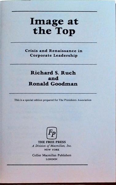 Image At The Top: Crisis And Renaissance In Corporate Leadership