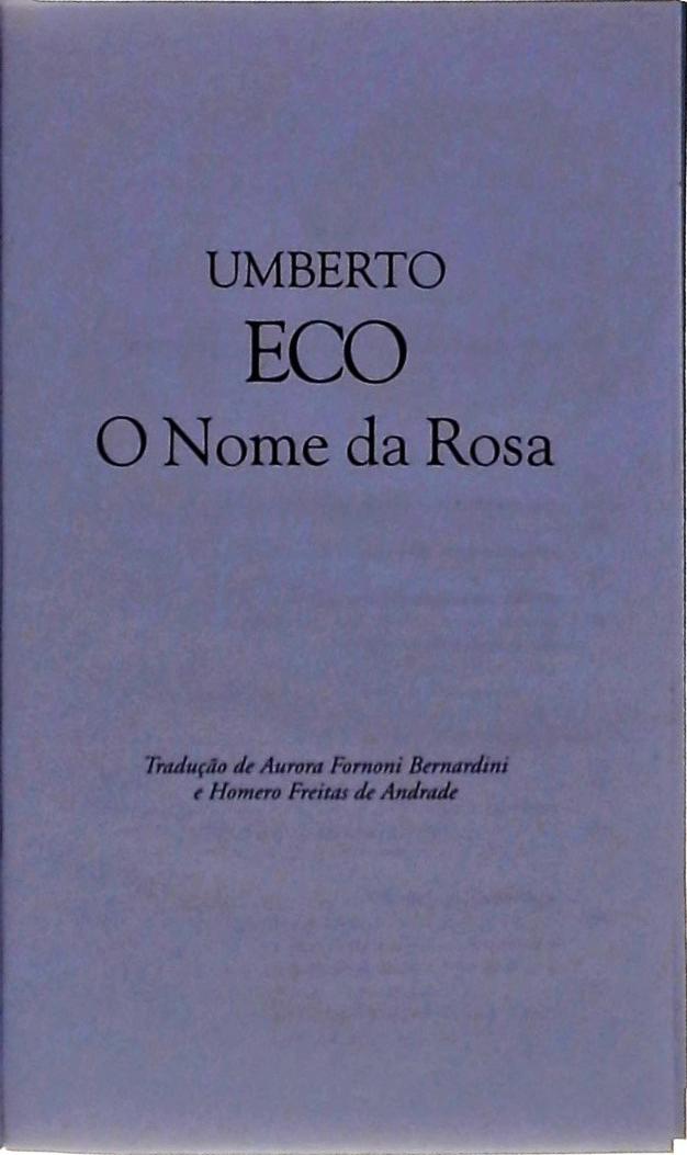 O Nome da Rosa