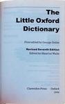 The Little Oxford Dictionary