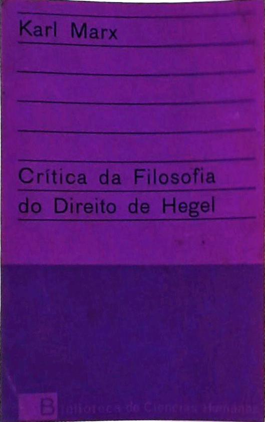 Crítica da Filosofia do Direito de Hegel