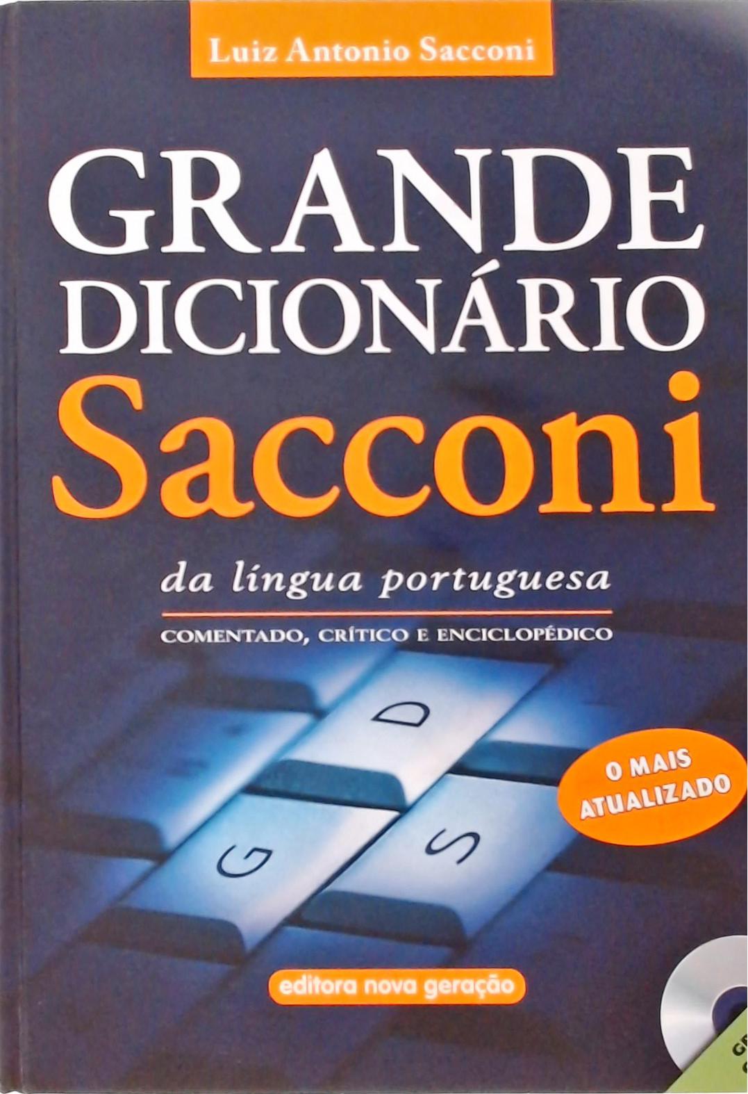 Grande Dicionário Sacconi Da Língua Portuguesa (2010) (acompanha Cd)