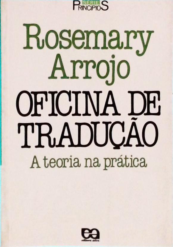 OFIC TRAD II - Oficina de Tradução Ii: Poesia (inglês)