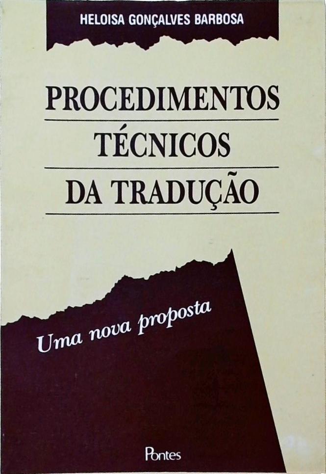 Procedimentos Técnicos da Tradução